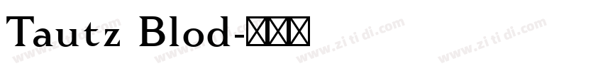Tautz Blod字体转换